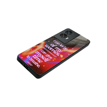 No Worries stylish phone case for motorola edge 50 fusion | glossy glass and slim fit