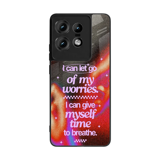 No Worries back phone cover | glass case for motorola edge 50 pro