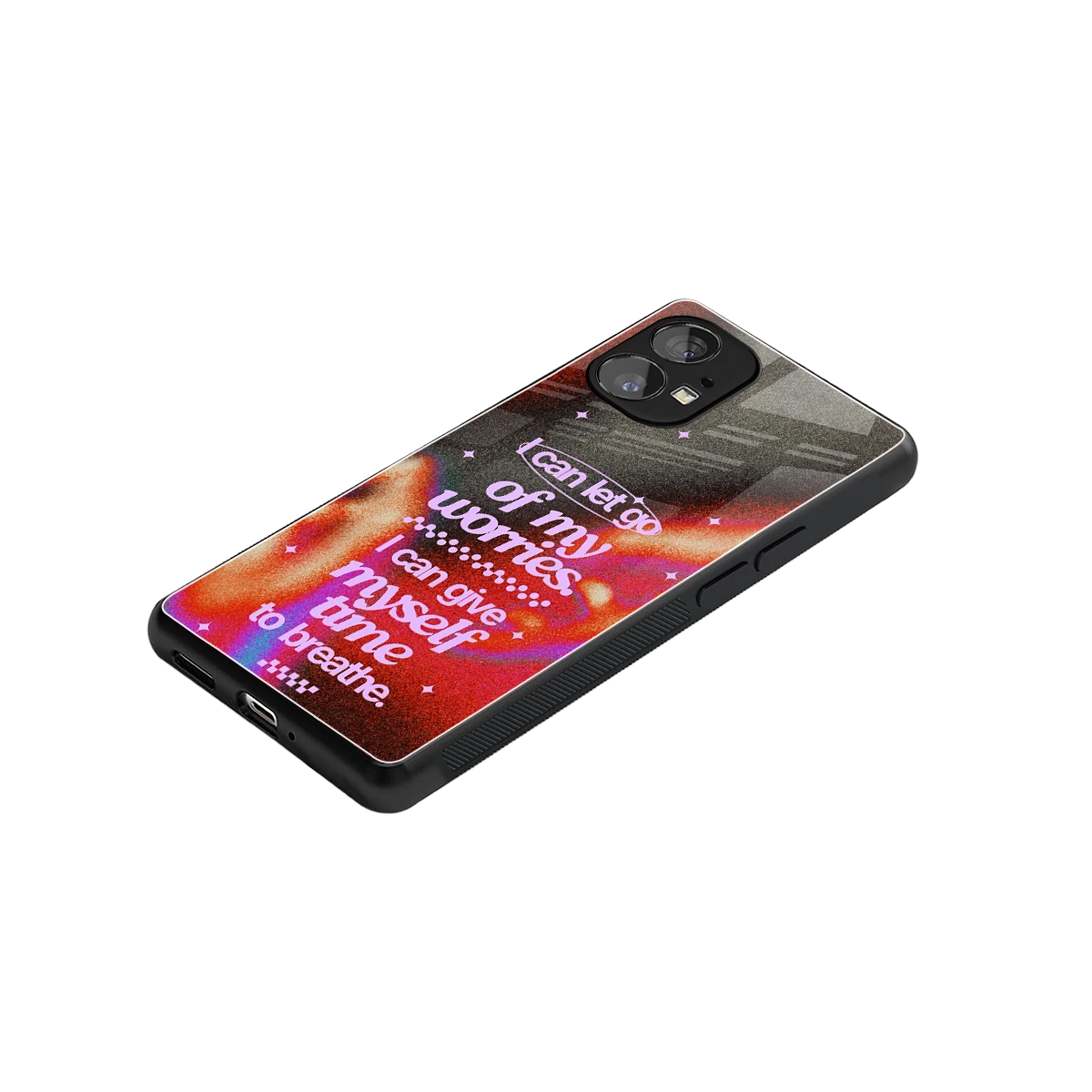 No Worries stylish phone case for nothing phone 1 | glossy glass and slim fit