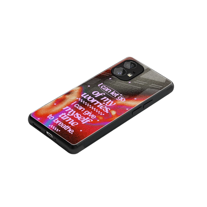No Worries stylish phone case for nothing phone 1 | glossy glass and slim fit