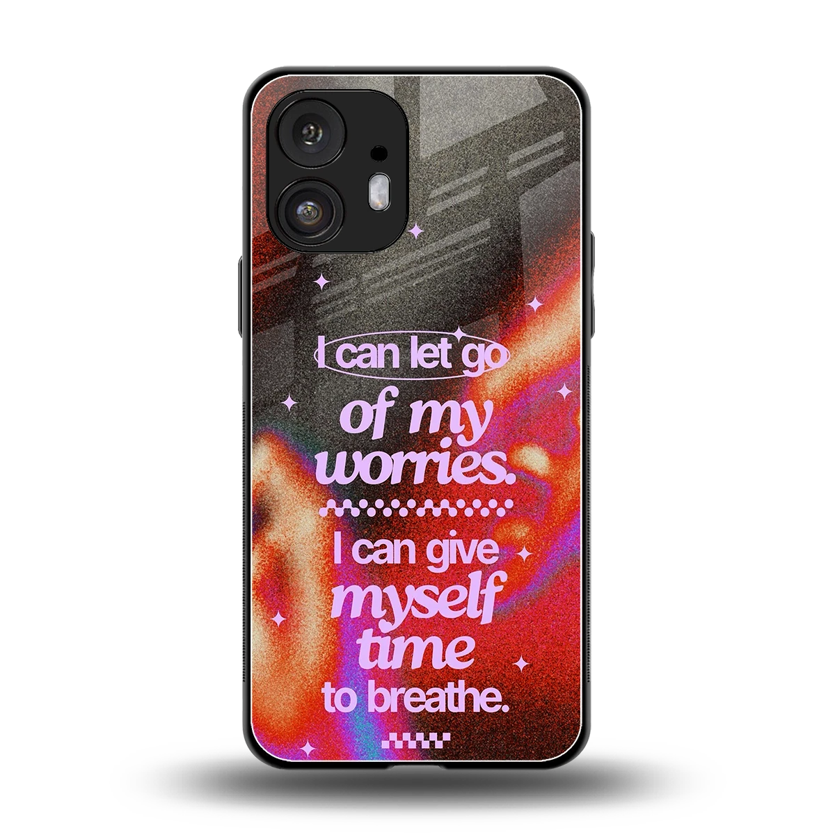 No Worries back phone cover | glass case for nothing phone 2