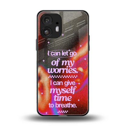 No Worries back phone cover | glass case for nothing phone 2