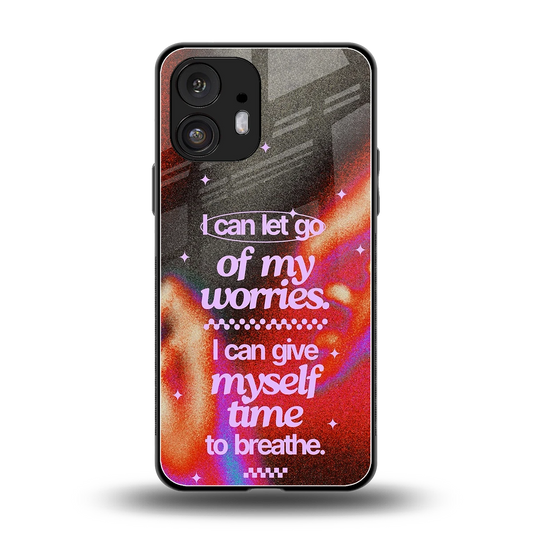 No Worries back phone cover | glass case for nothing phone 2