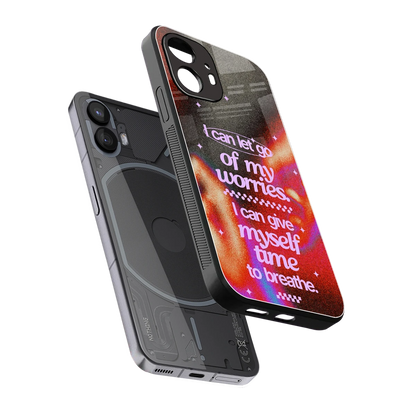 No Worries sleek nothing phone 2 cover with tempered glass back and TPU edges