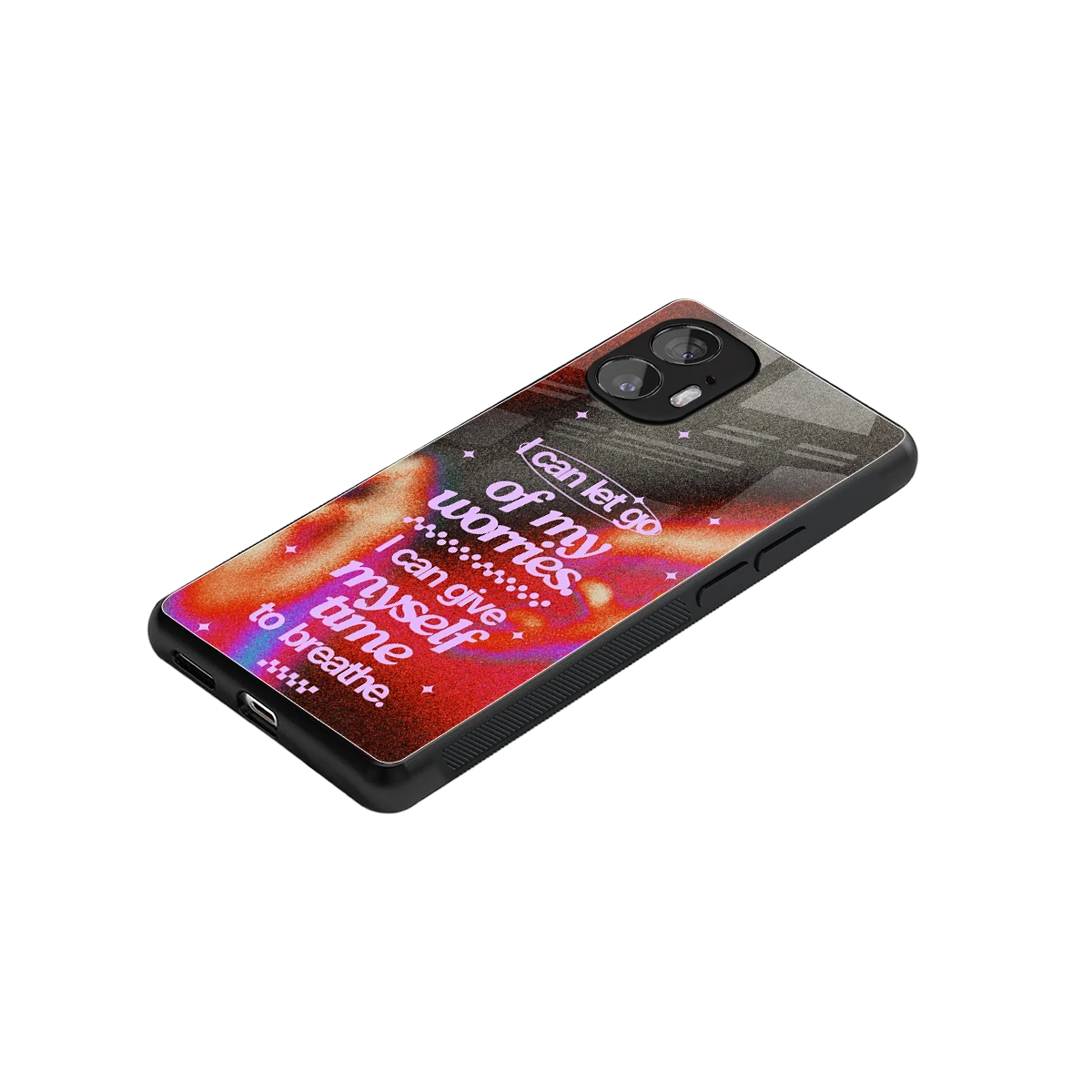No Worries stylish phone case for nothing phone 2 | glossy glass and slim fit