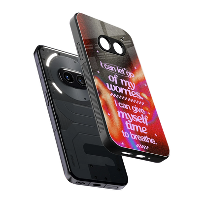 No Worries sleek nothing phone 2a cover with tempered glass back and TPU edges