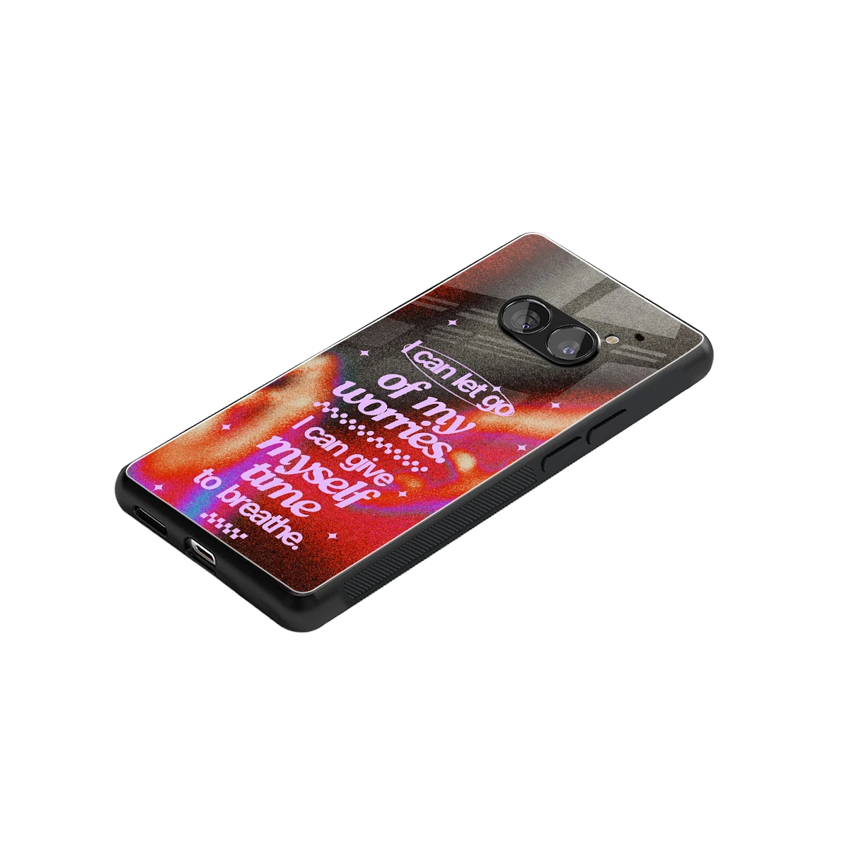 No Worries stylish phone case for nothing phone 2a plus | glossy glass and slim fit