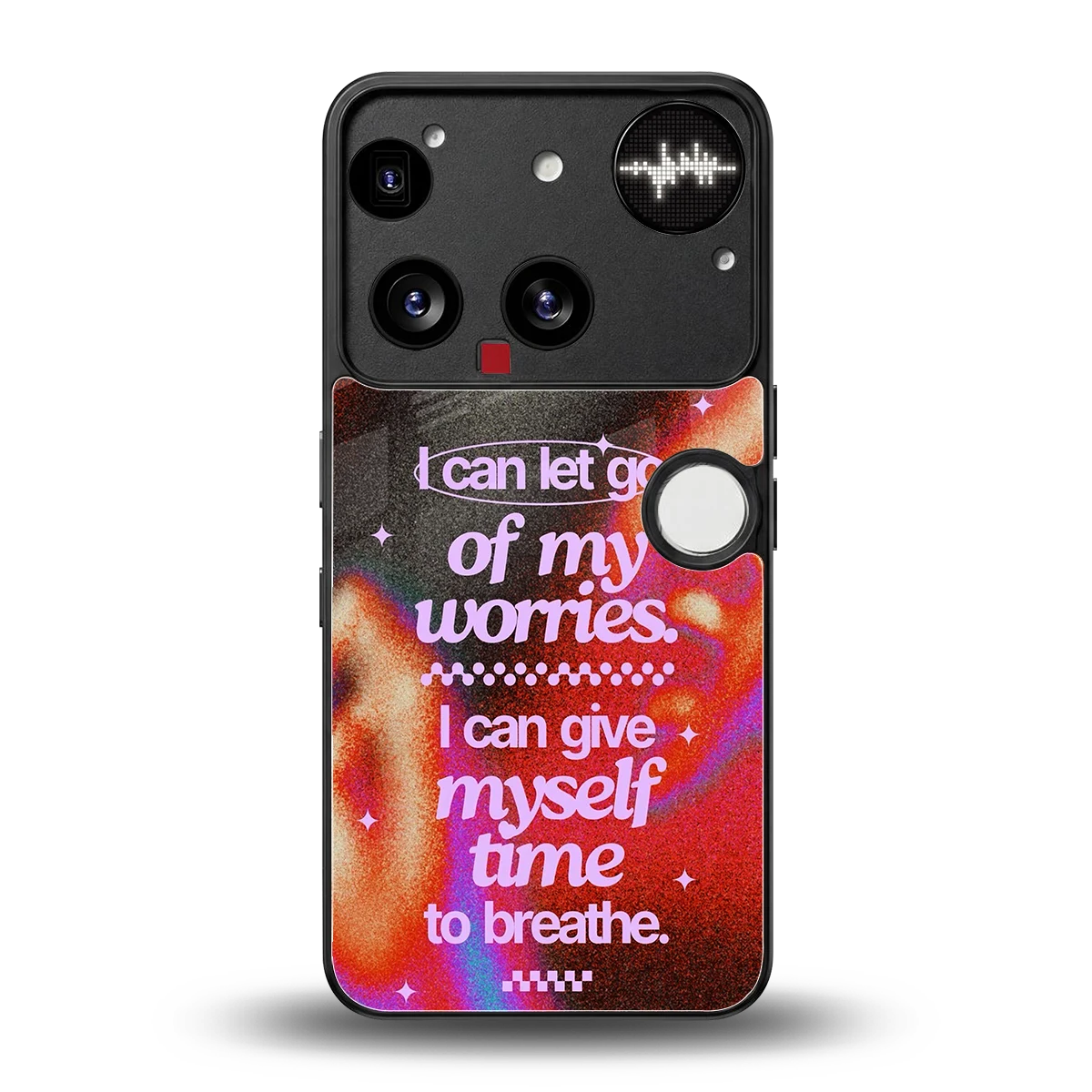 No Worries back phone cover | glass case for nothing phone 3