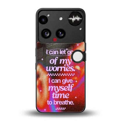 No Worries back phone cover | glass case for nothing phone 3