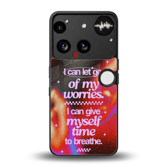 No Worries back phone cover | glass case for nothing phone 3