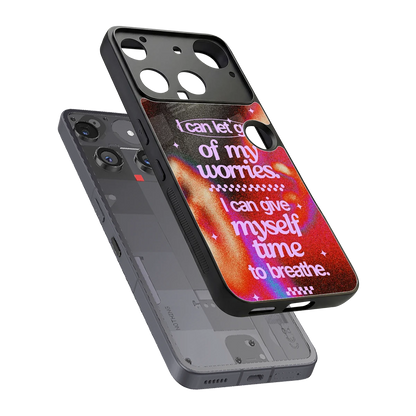 No Worries sleek nothing phone 3 cover with tempered glass back and TPU edges