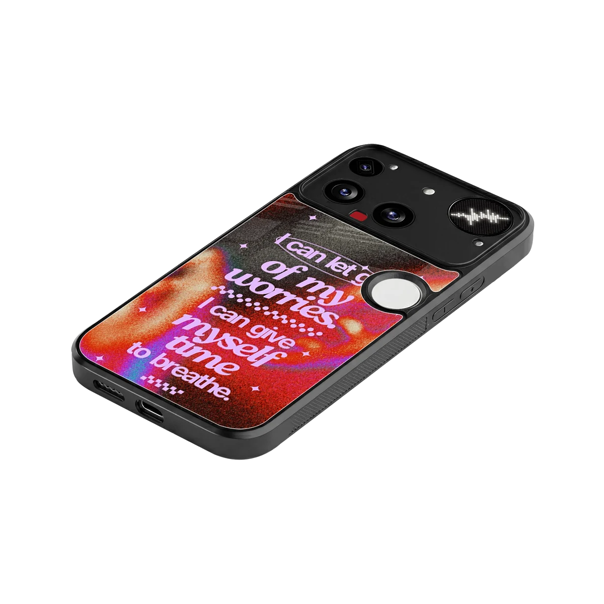 No Worries stylish phone case for nothing phone 3 | glossy glass and slim fit