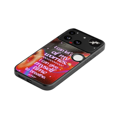 No Worries stylish phone case for nothing phone 3 | glossy glass and slim fit