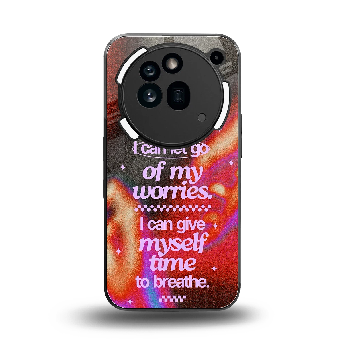 No Worries back phone cover | glass case for nothing phone 3a pro