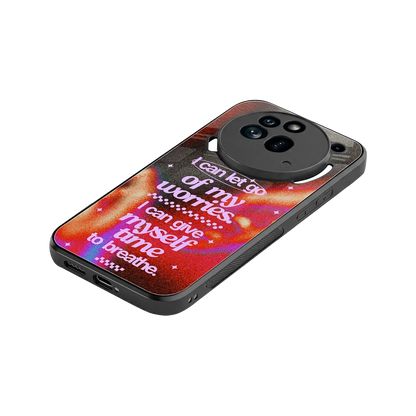 No Worries stylish phone case for nothing phone 3a pro | glossy glass and slim fit