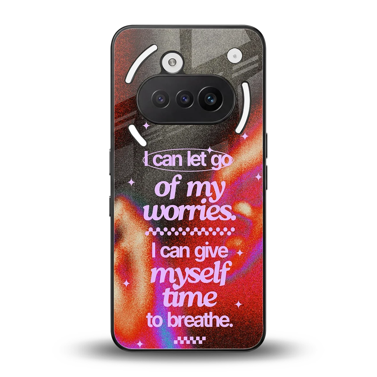 No Worries back phone cover | glass case for nothing phone 3a