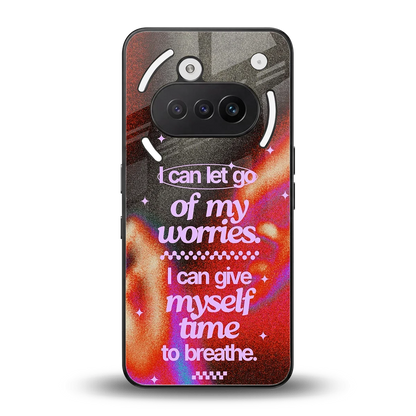 No Worries back phone cover | glass case for nothing phone 3a