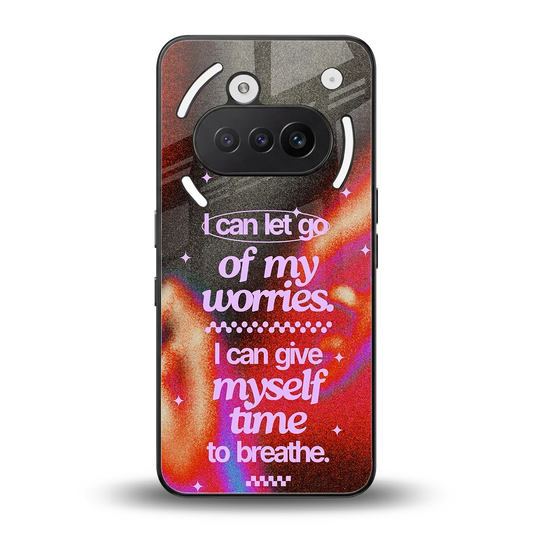 No Worries back phone cover | glass case for nothing phone 3a