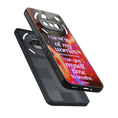 No Worries sleek nothing phone 3a cover with tempered glass back and TPU edges