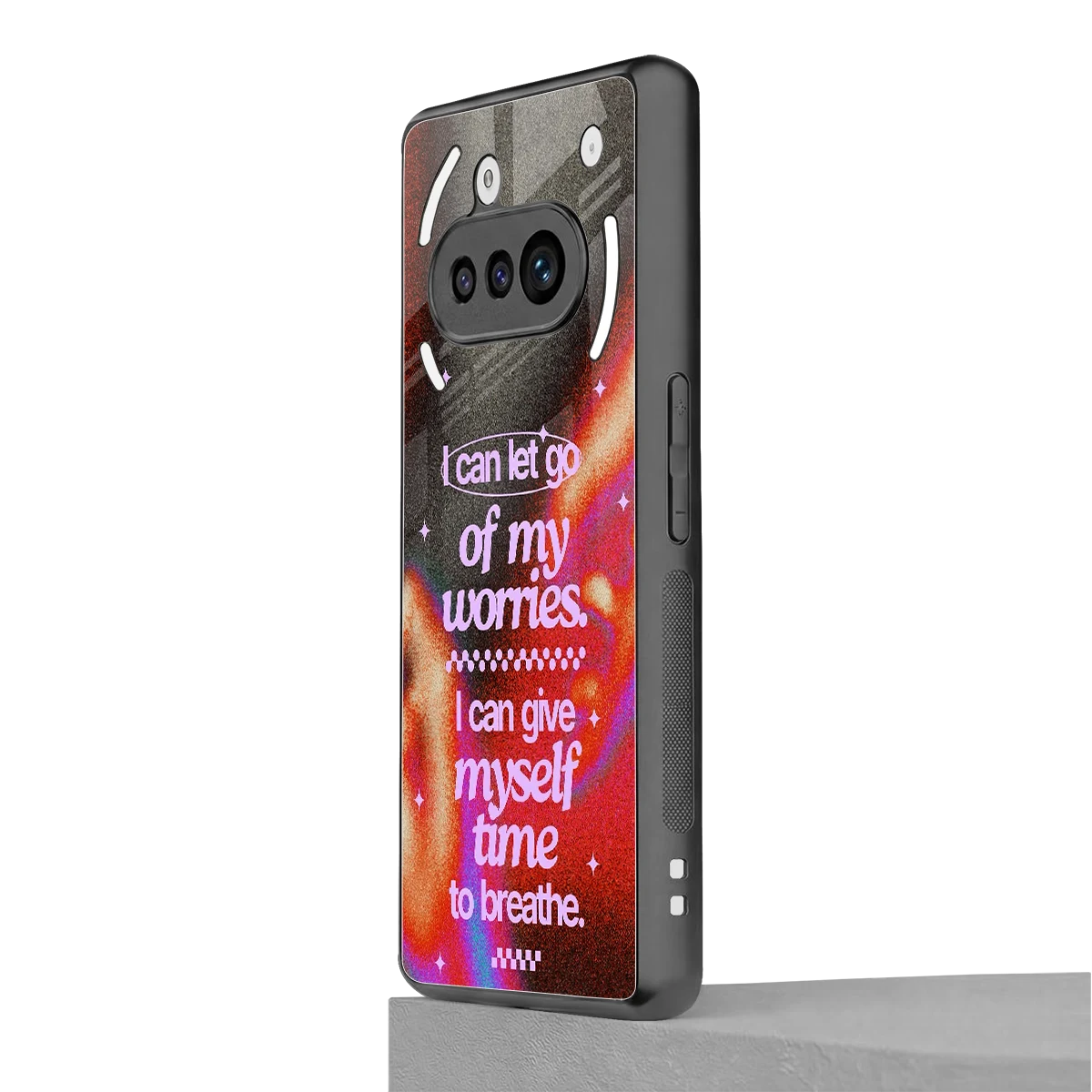 No Worries nothing phone 3a mobile cover | shockproof glass phone case