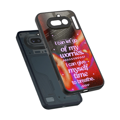 No Worries sleek nothing phone 4a cover with tempered glass back and TPU edges