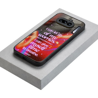 No Worries stylish phone case for nothing phone 4a | glossy glass and slim fit