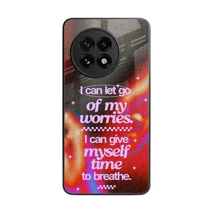 No Worries back phone cover | glass case for oneplus 13r