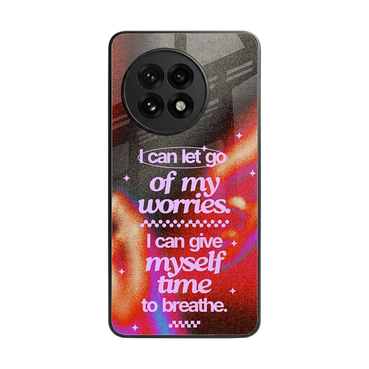 No Worries back phone cover | glass case for oneplus 13r