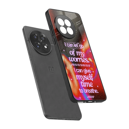 No Worries sleek oneplus 13r cover with tempered glass back and TPU edges