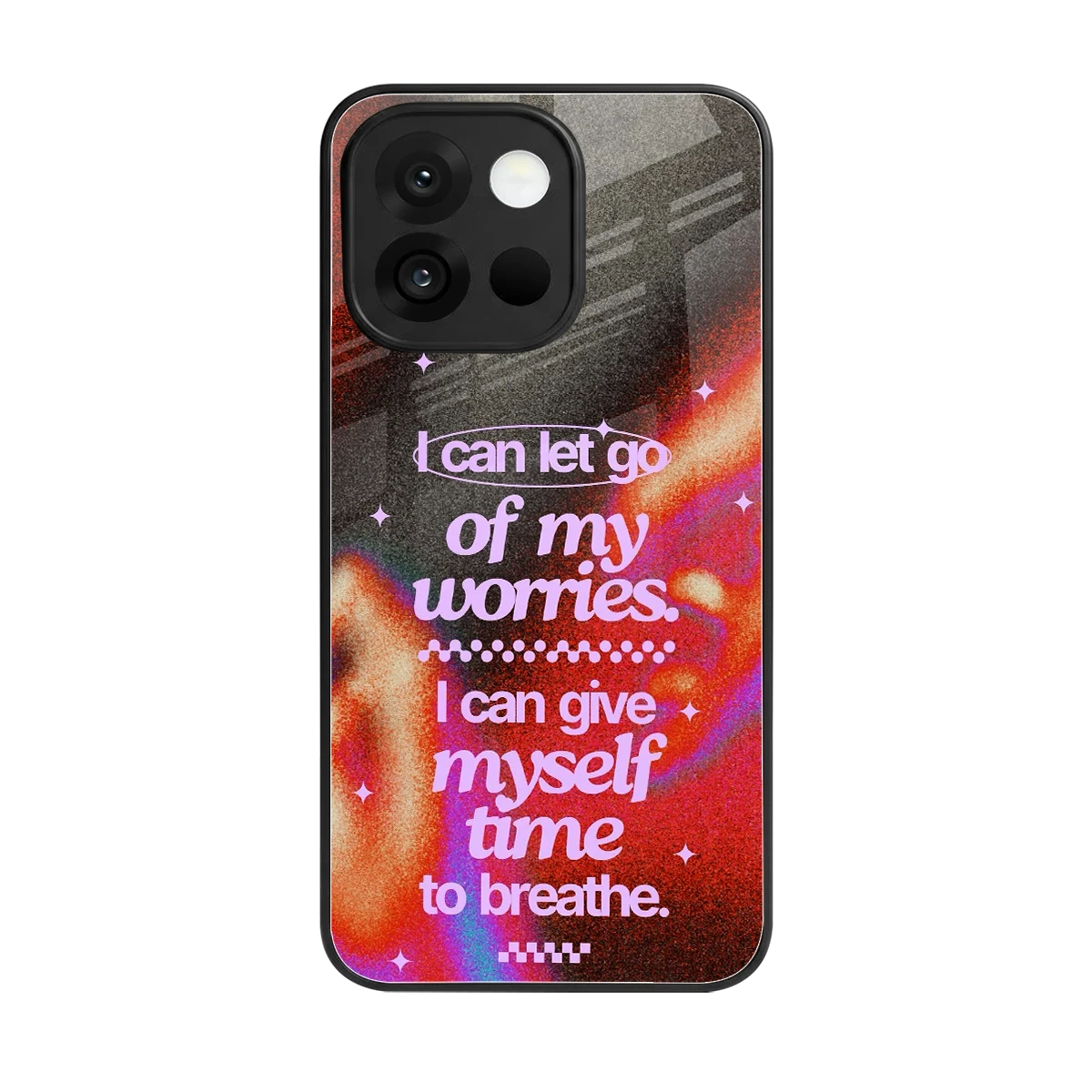 No Worries back phone cover | glass case for oneplus 13s