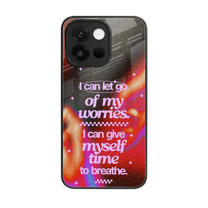 No Worries back phone cover | glass case for oneplus 13s