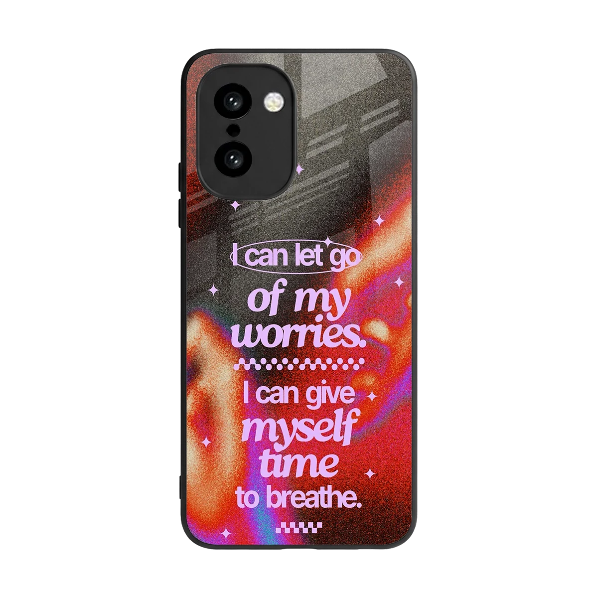No Worries back phone cover | glass case for oneplus 15r