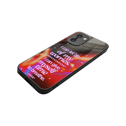 No Worries stylish phone case for oneplus 15r | glossy glass and slim fit