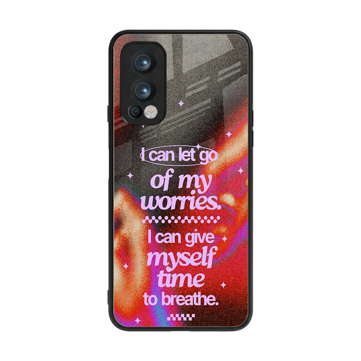 No Worries back phone cover | glass case for oneplus nord 2