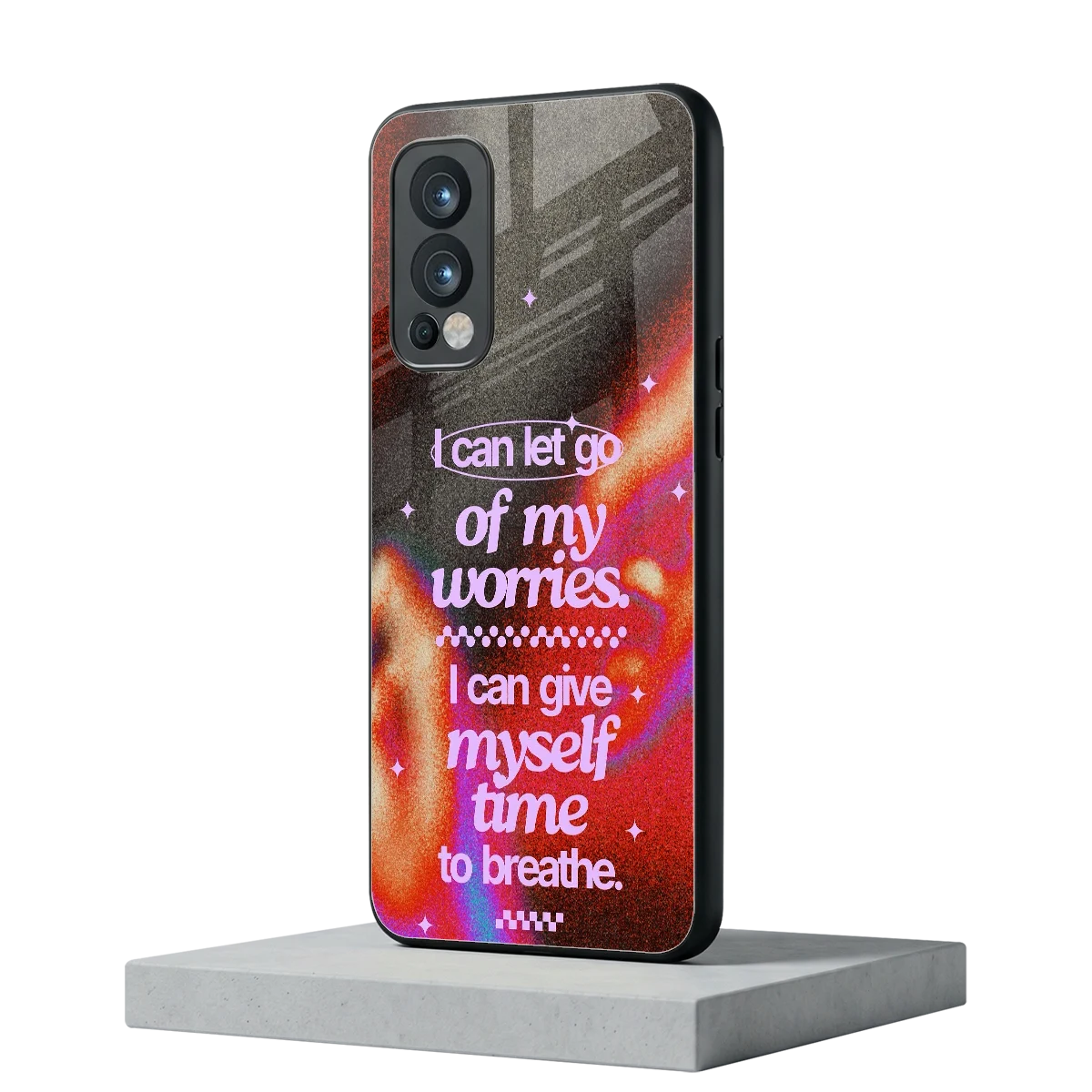 No Worries oneplus nord 2 mobile cover | shockproof glass phone case