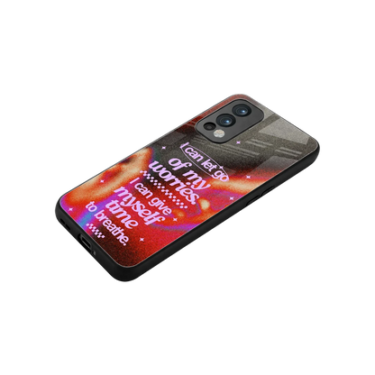 No Worries stylish phone case for oneplus nord 2 | glossy glass and slim fit