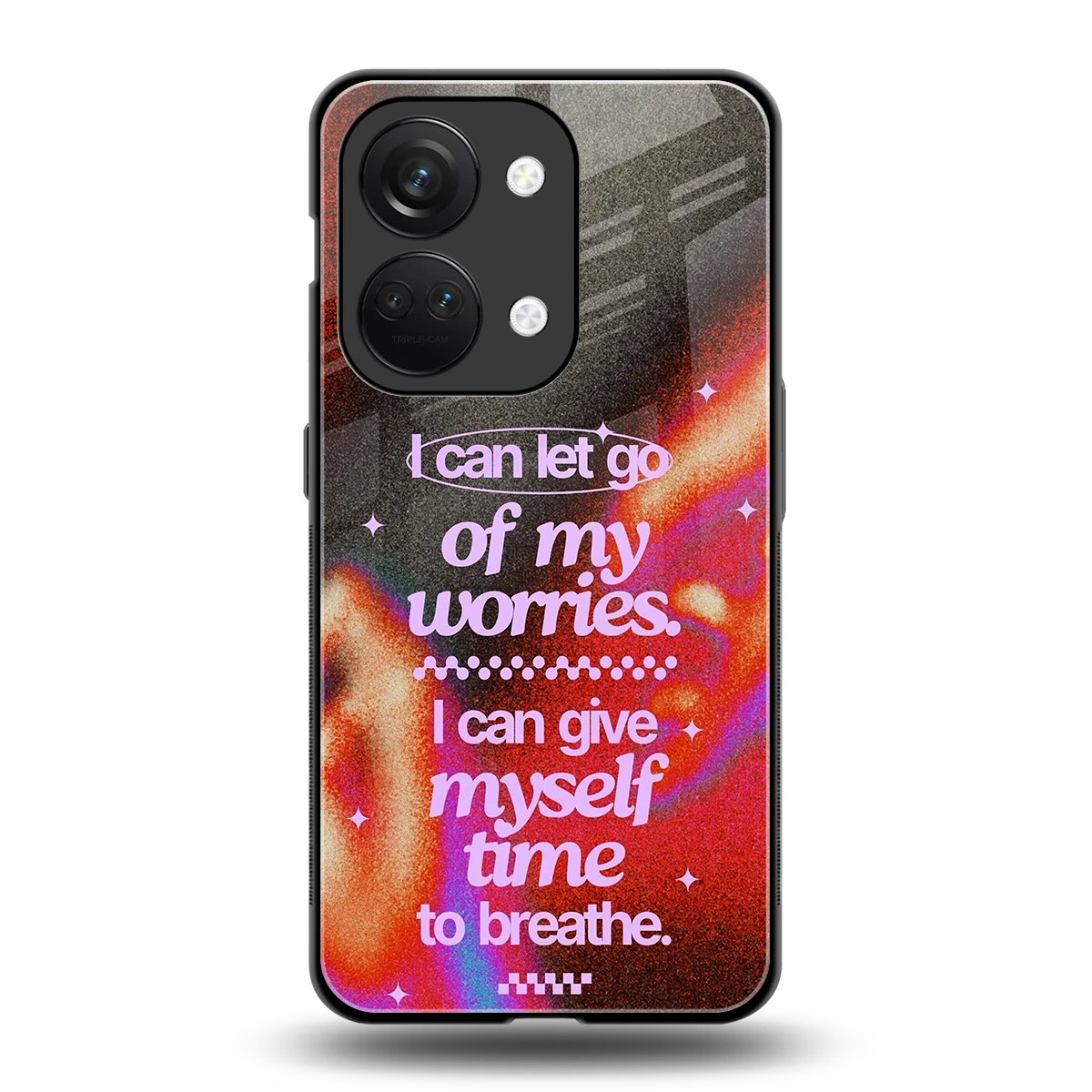 No Worries back phone cover | glass case for oneplus nord 3