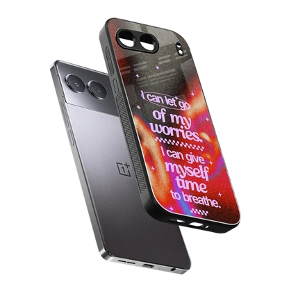 No Worries sleek oneplus nord 4 cover with tempered glass back and TPU edges