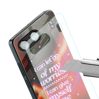 No Worries stylish phone case for oneplus nord 4 | glossy glass and slim fit