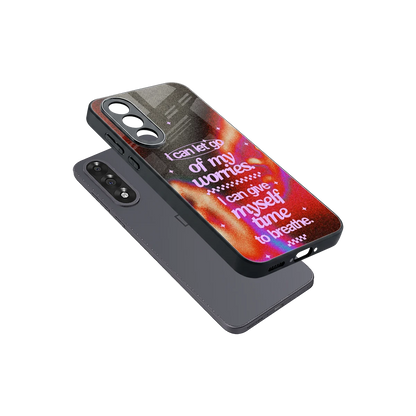 No Worries sleek oneplus nord 5 cover with tempered glass back and TPU edges