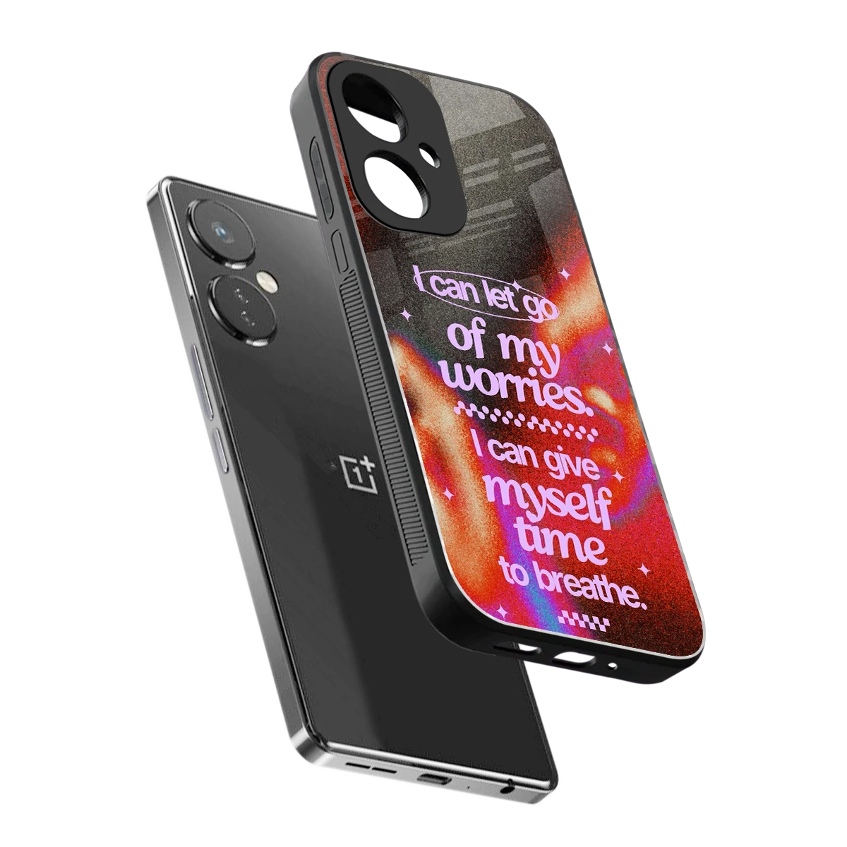 No Worries sleek oneplus nord ce 3 cover with tempered glass back and TPU edges