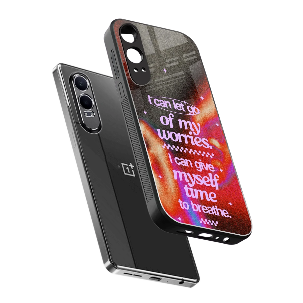 No Worries sleek oneplus nord ce 4 lite cover with tempered glass back and TPU edges