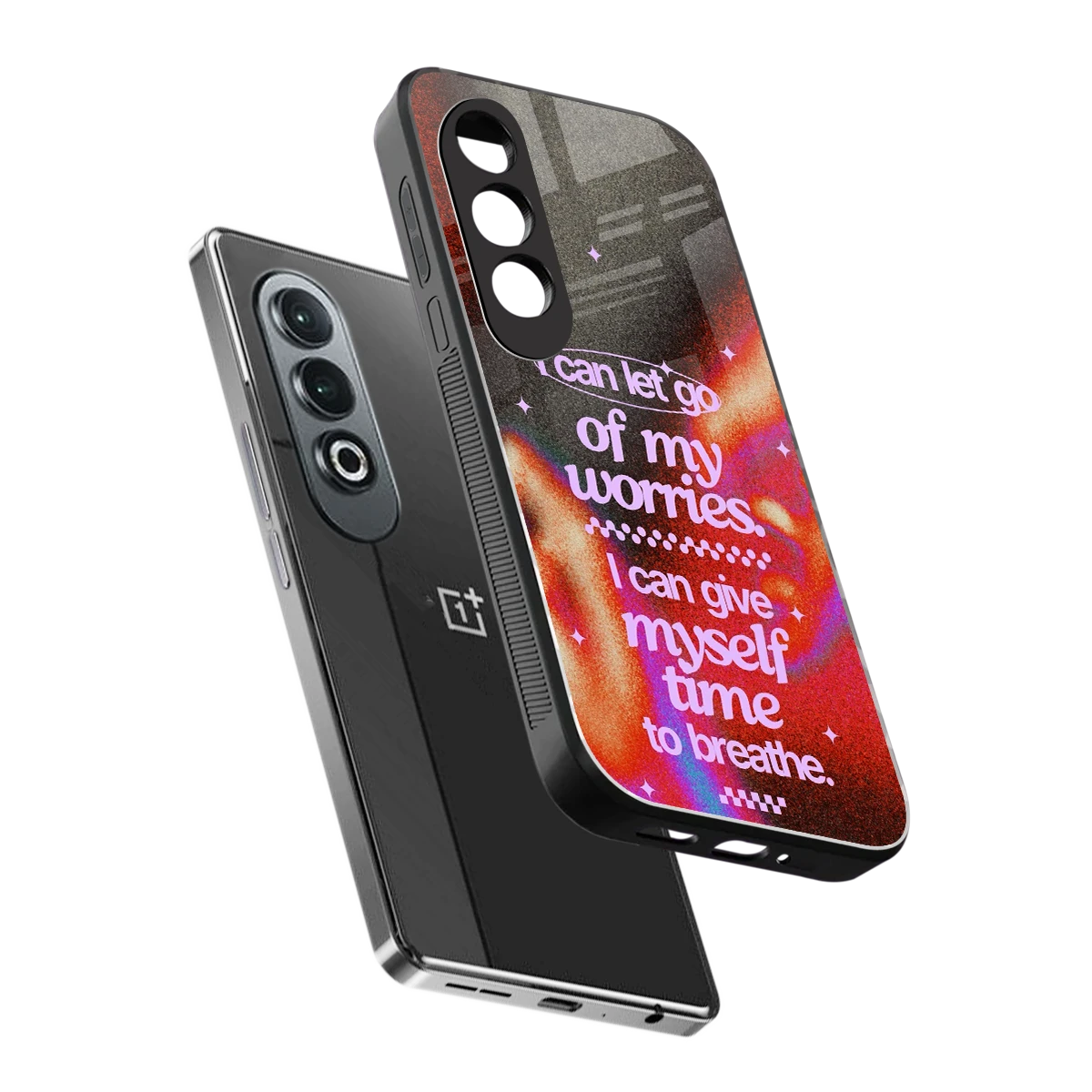 No Worries sleek oneplus nord ce 4 cover with tempered glass back and TPU edges