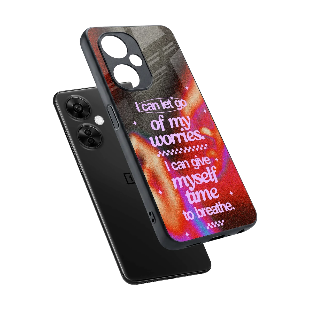 No Worries sleek oneplus nord ce 3 lite cover with tempered glass back and TPU edges