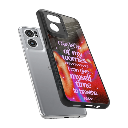 No Worries sleek oneplus nord ce 2 cover with tempered glass back and TPU edges
