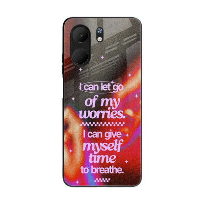 No Worries back phone cover | glass case for oppo a5x 5g