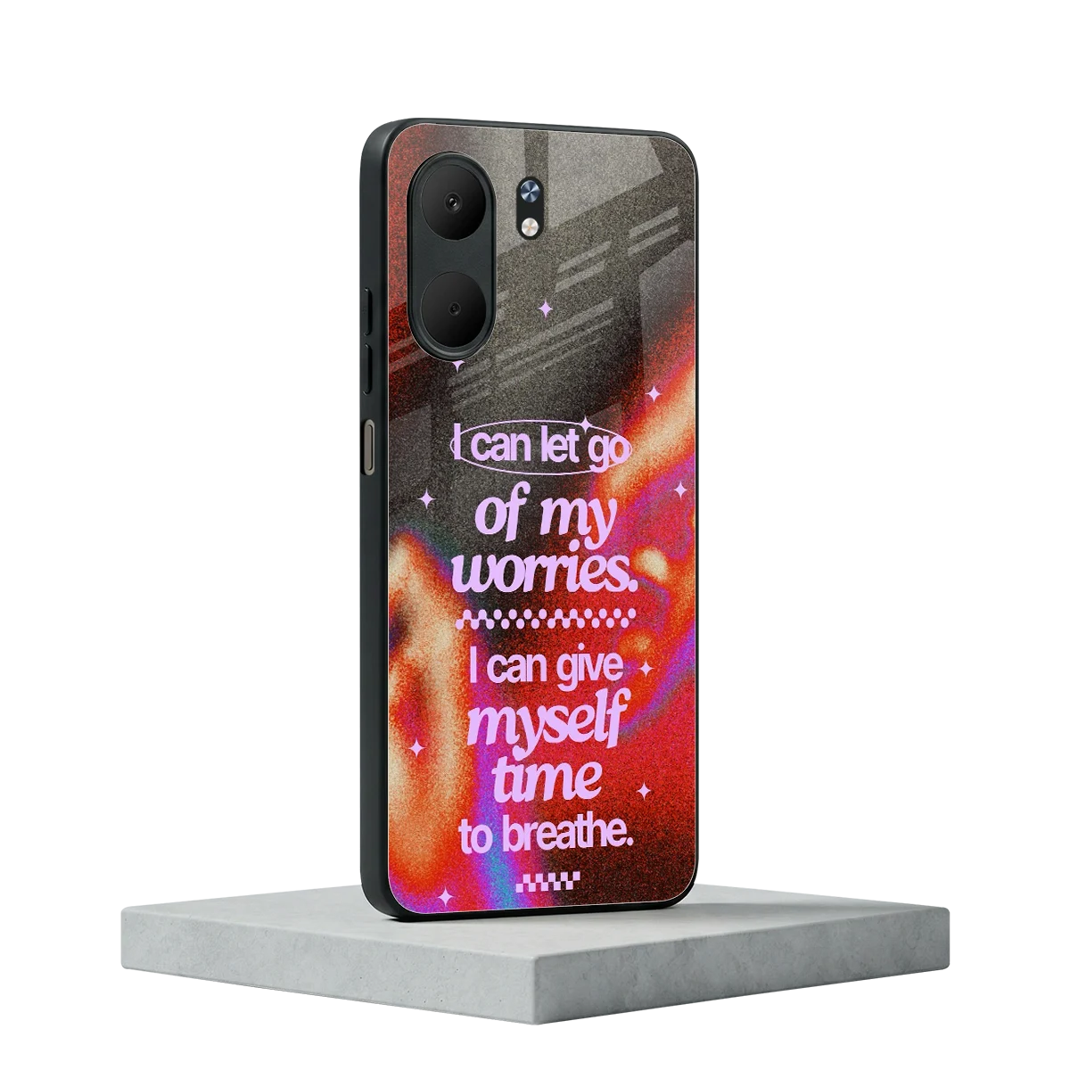 No Worries oppo a5x 5g mobile cover | shockproof glass phone case
