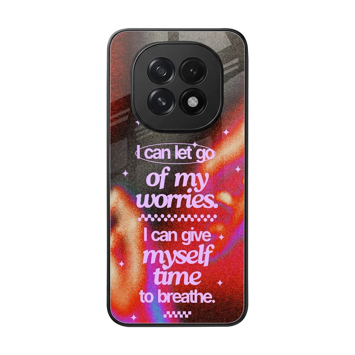 No Worries back phone cover | glass case for oppo f29 5g