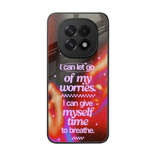 No Worries back phone cover | glass case for oppo f29 5g