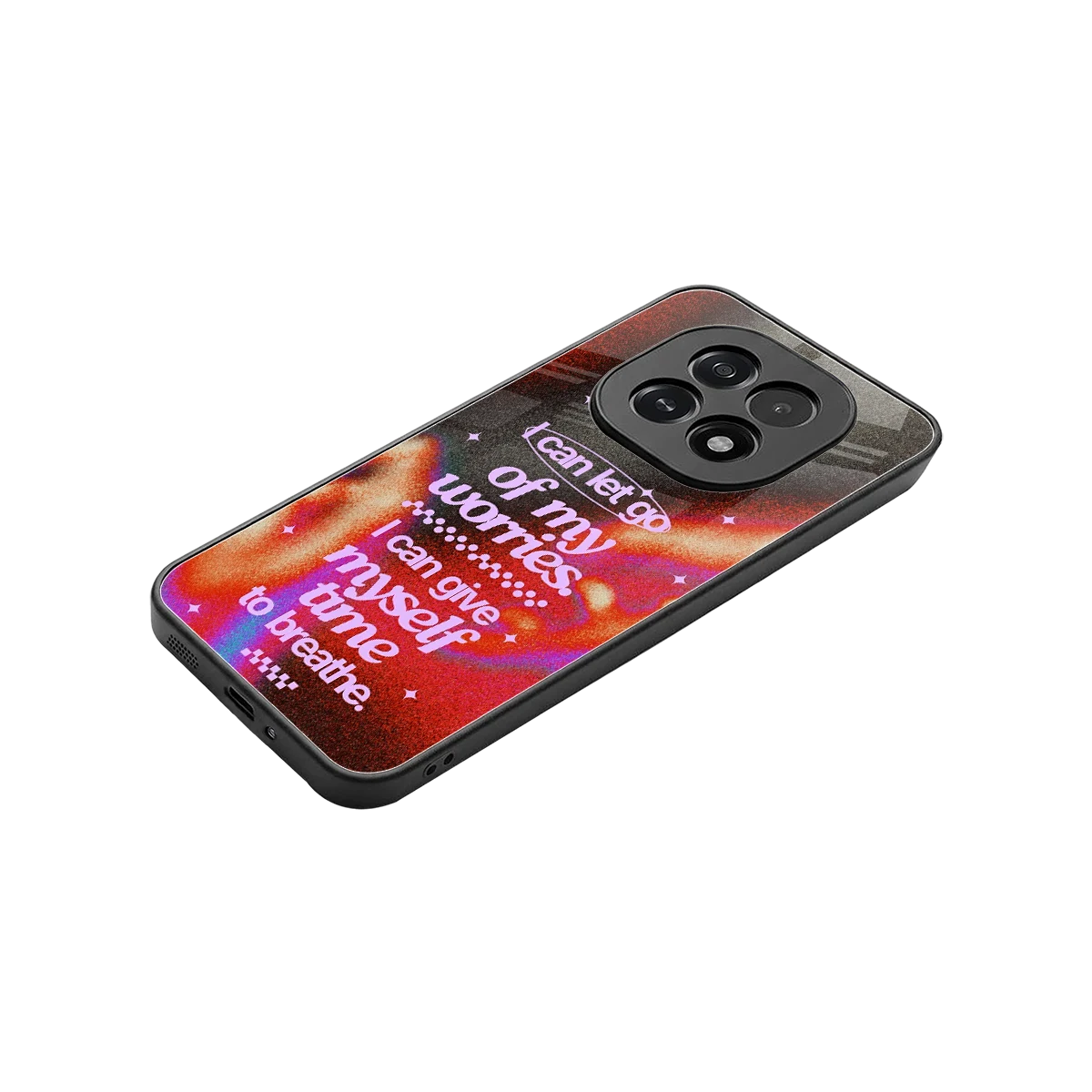No Worries stylish phone case for oppo f29 5g | glossy glass and slim fit